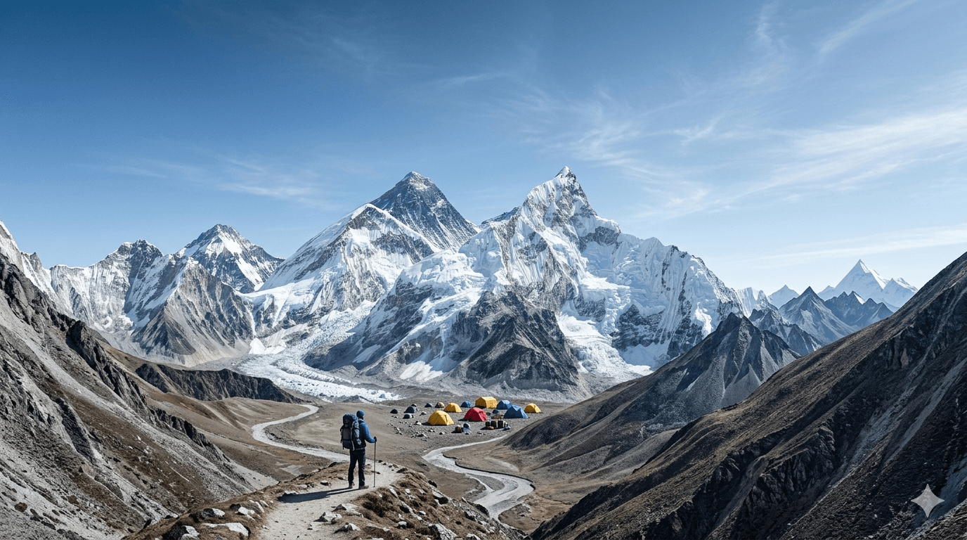 Himalayan adventure background